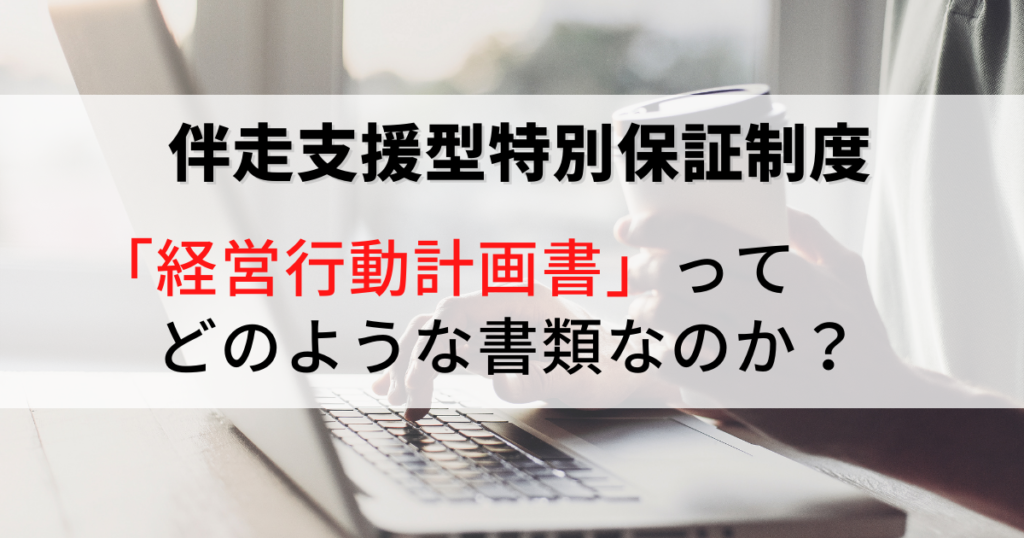 伴走支援型特別保証制度の「経営行動計画書」ってどのような書類なのか?